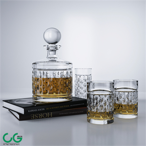 Alcohol Bottle and Glass